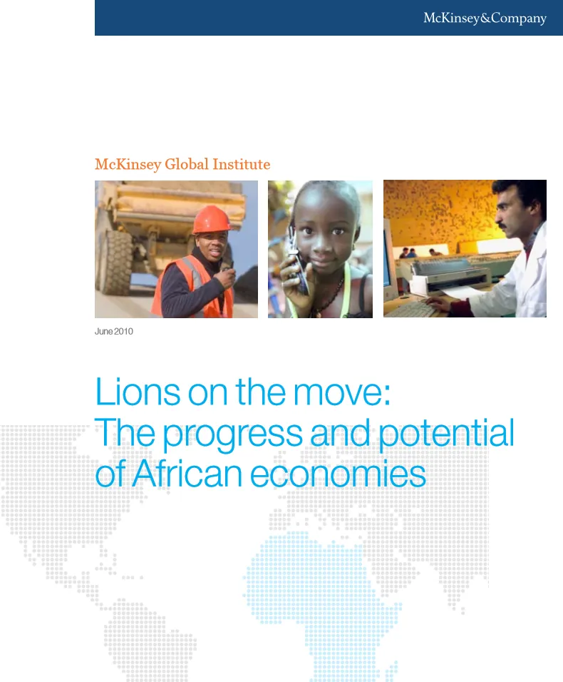 Cover of the McKinsey report Lions on the move